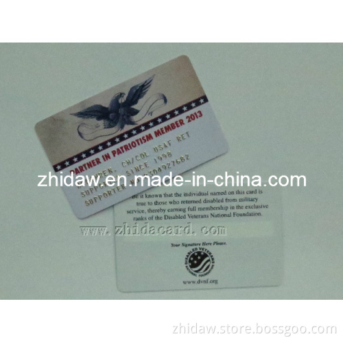PVC Embossing Card